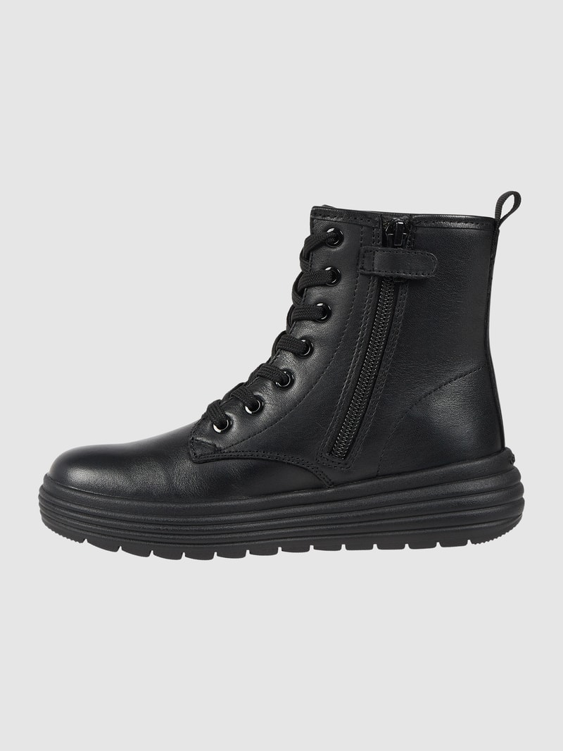 Boots aus Leder Modell 'Phaolae' in schwarz