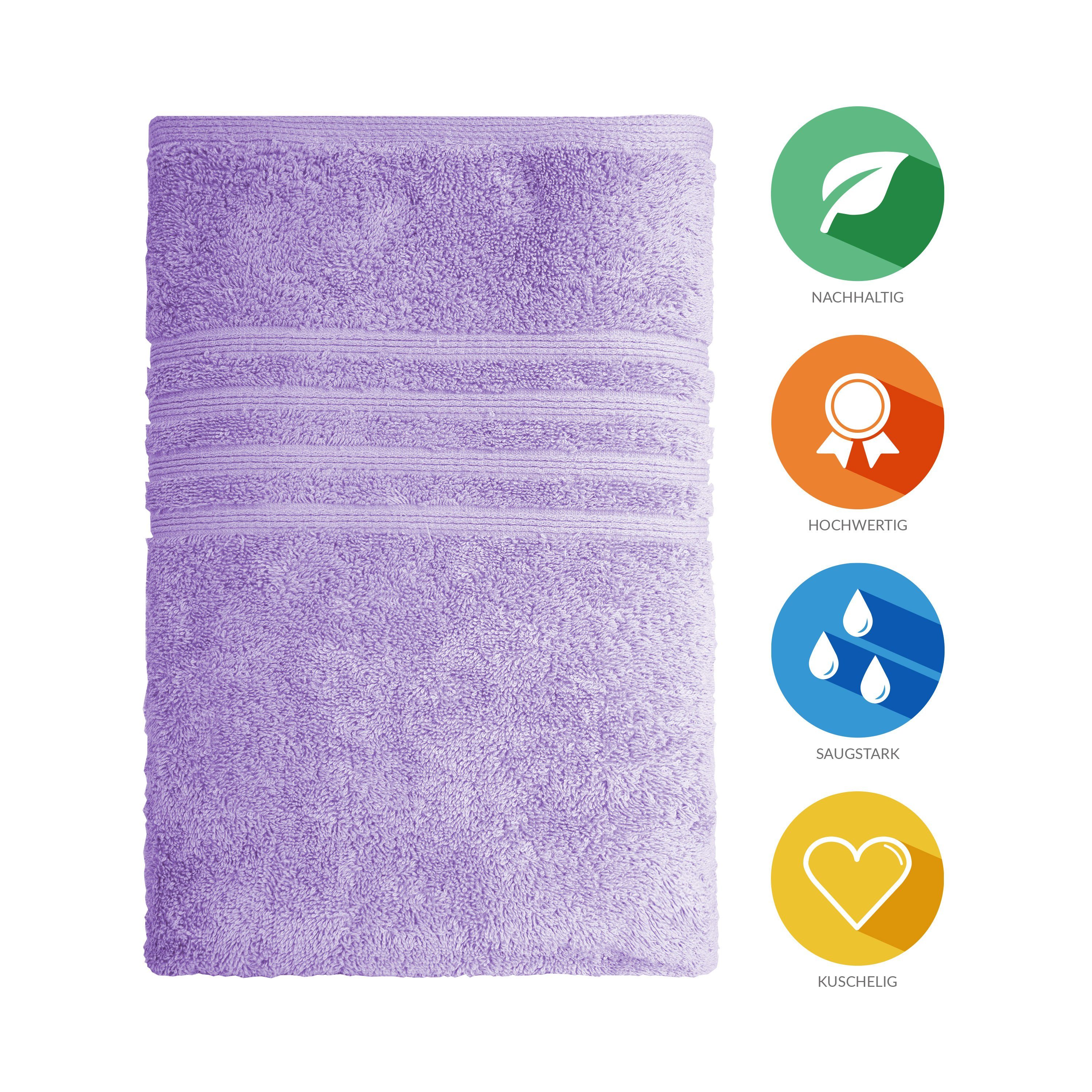 Lavea Handtuch Serie Bali, 50 x 100cm, aus 100% Bio-Baumwolle