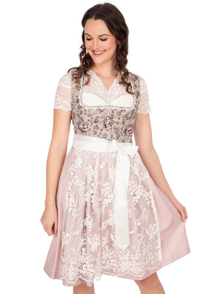 MarJo Mini Dirndl URSULA in taupe günstig kaufen