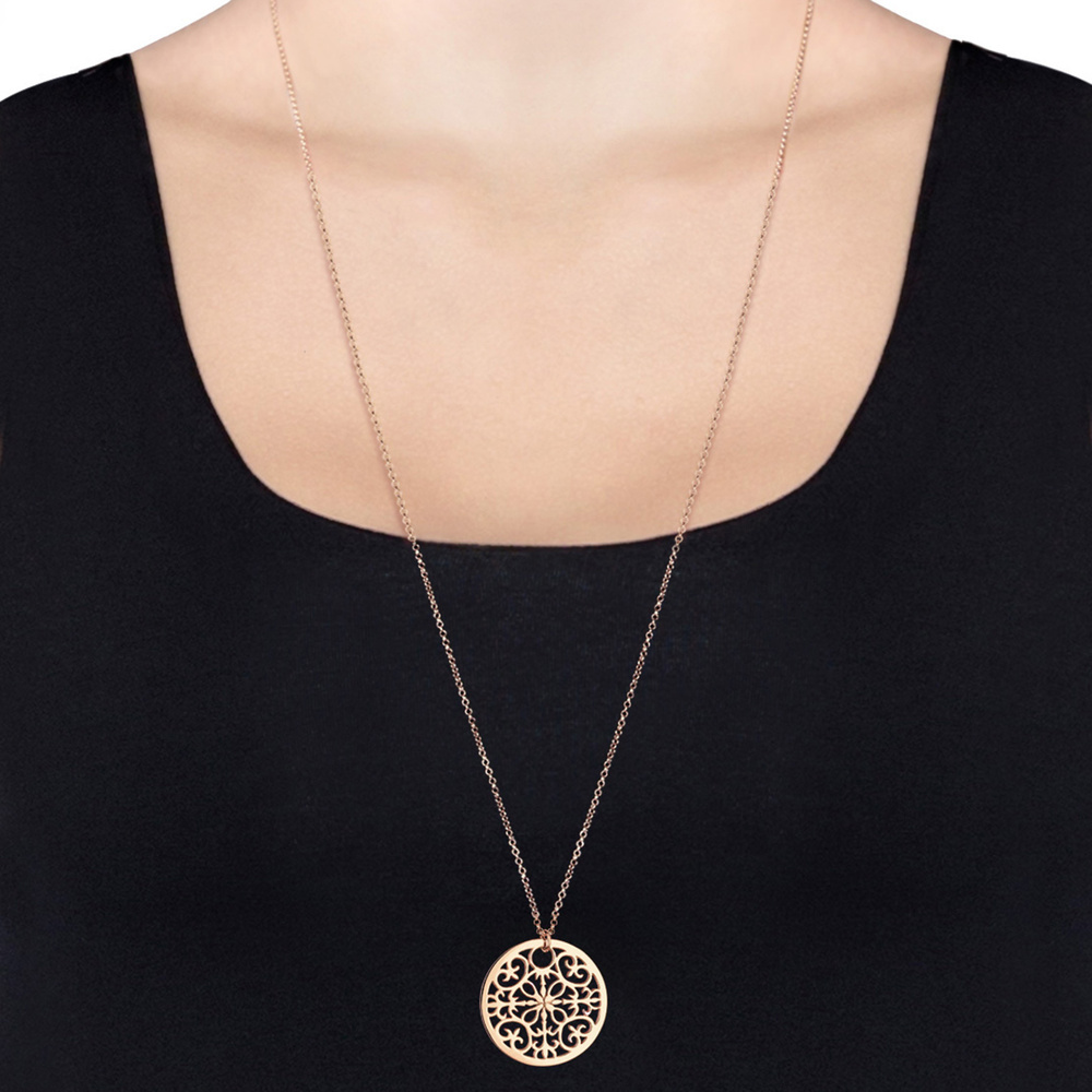 Elli Elli Collier Femme Pendentif Ornemental Boho en Argent Sterling 925 collier