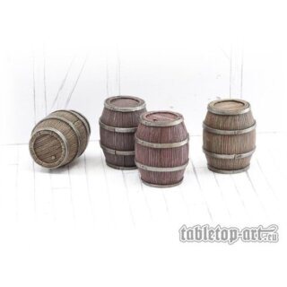 Hölzfässer Set 3 Große Fässer (4)