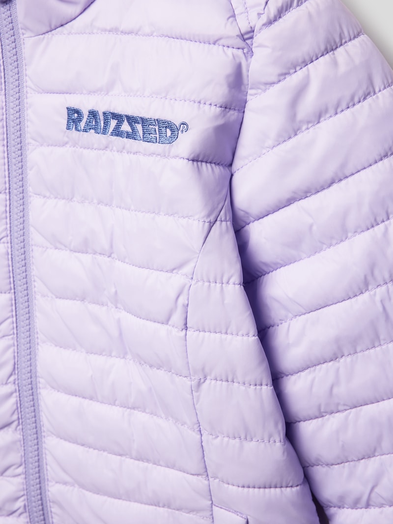 Steppjacke mit Label-Stitching Modell 'CHEYENNE' in flieder