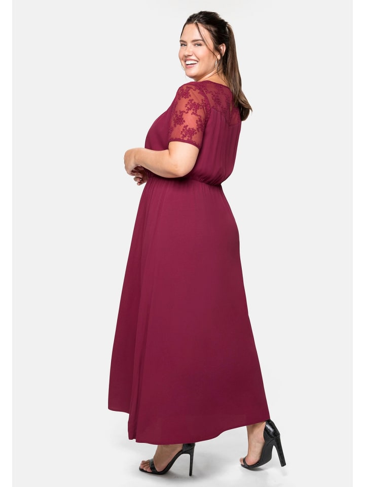 sheego Abendkleid in himbeere günstig kaufen 40
