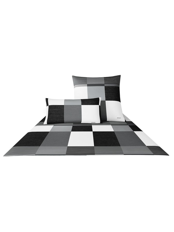 JOOP! Bettwäsche Plaza Squares in black günstig kaufen