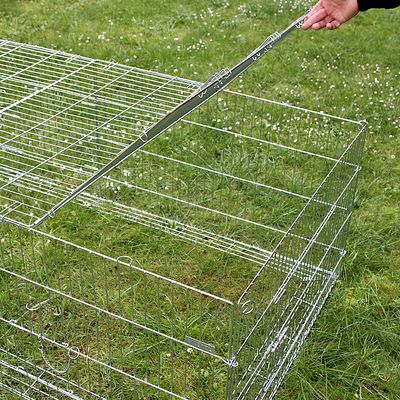 Kerbl Freigehege 4-Eck mit Ausbruchsperre und Gitterdach, groß