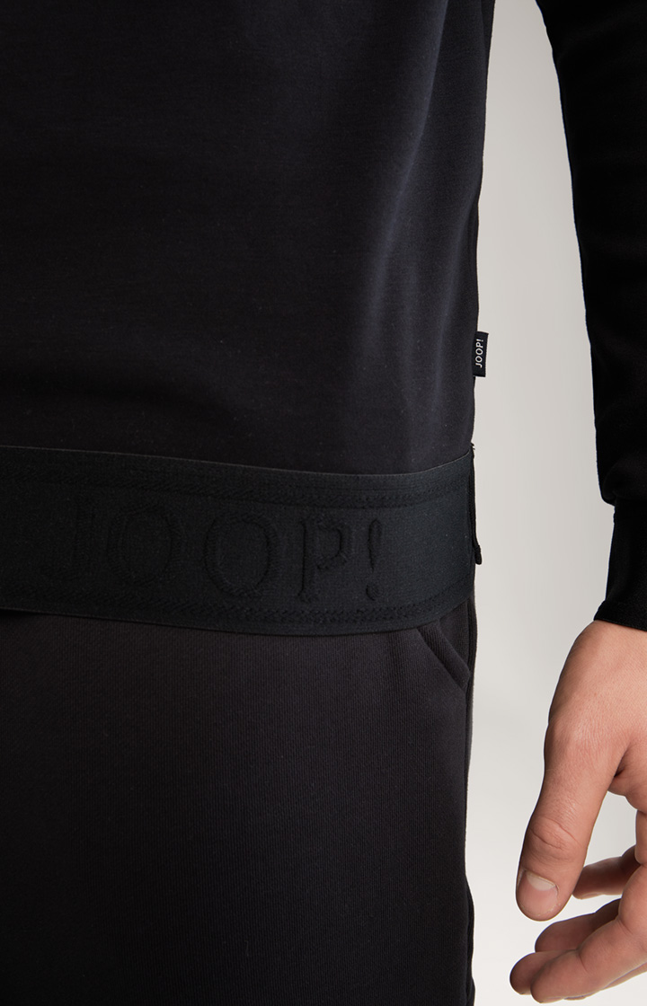 Loungewear Longsleeve in Schwarz