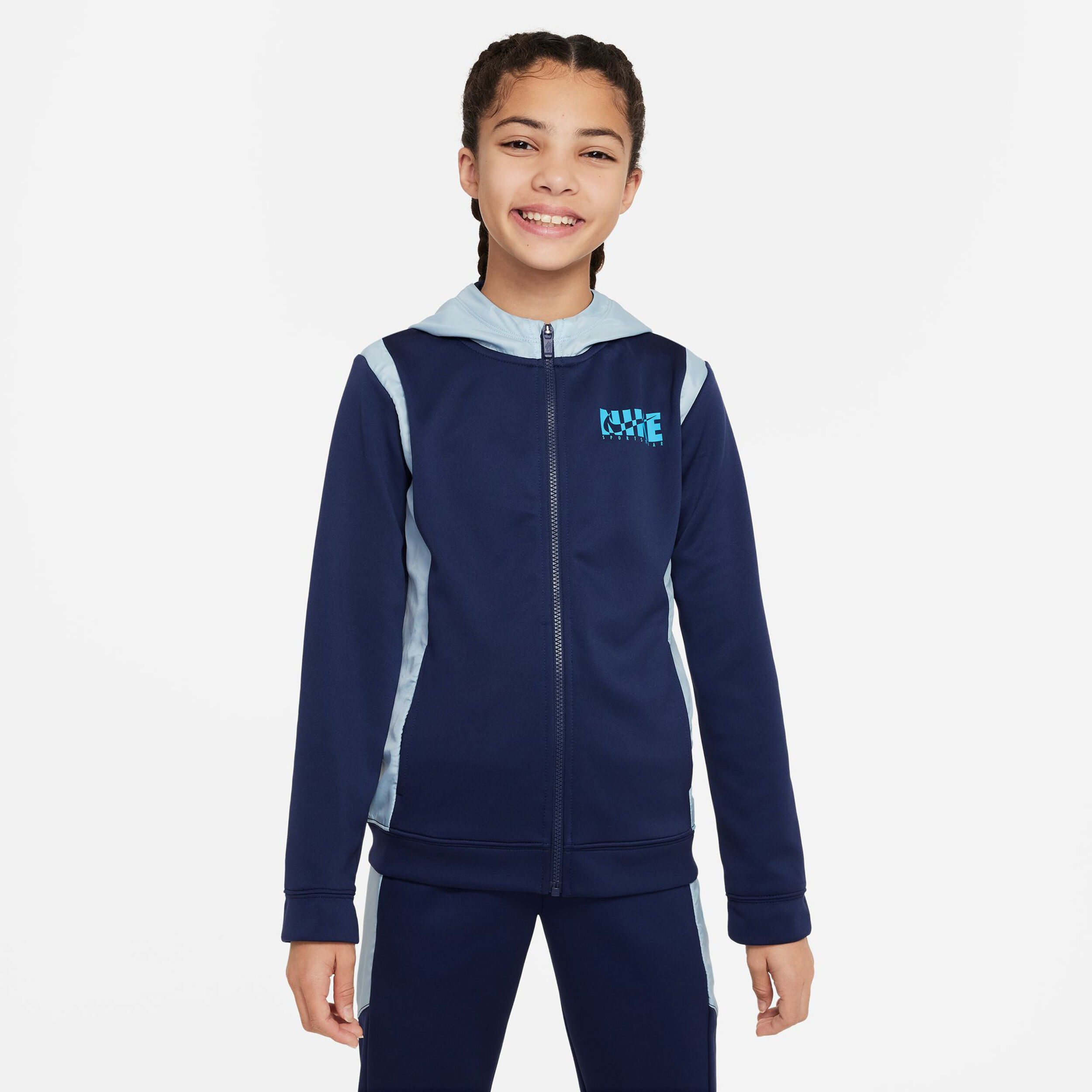 New Sportswear Woven Ovly Trainingsanzug Mädchen - Dunkelblau, Türkis