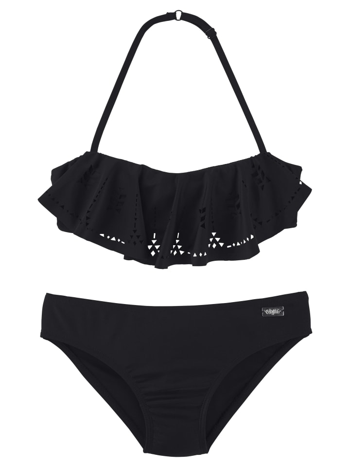 Buffalo Bandeau-Bikini in schwarz günstig kaufen