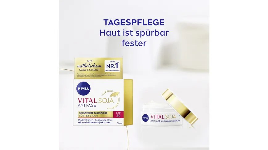 NIVEA VITAL Soja Anti-Age Schützende Tagespflege für Reife Haut LSF30 50 ml