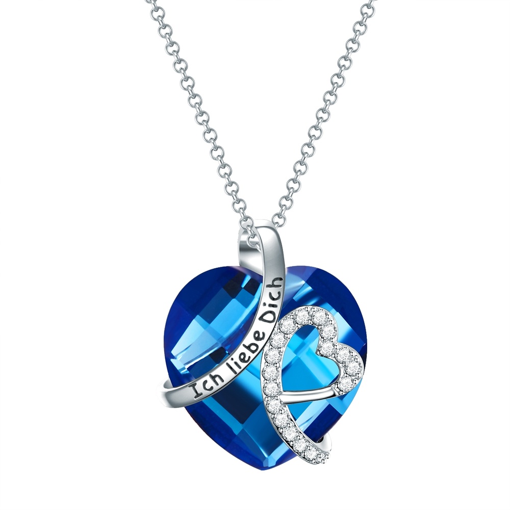 Rafaela Donata Collier tendance Coeur avec citation 