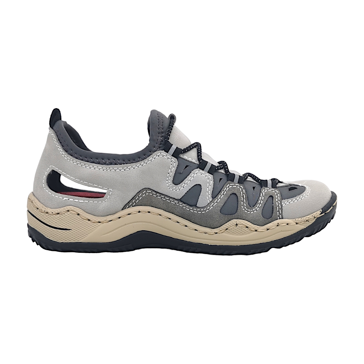 Rieker Dollaro/Merapi/Scuba L0539-40 Blau 40 Cement/ Grey/ Blei