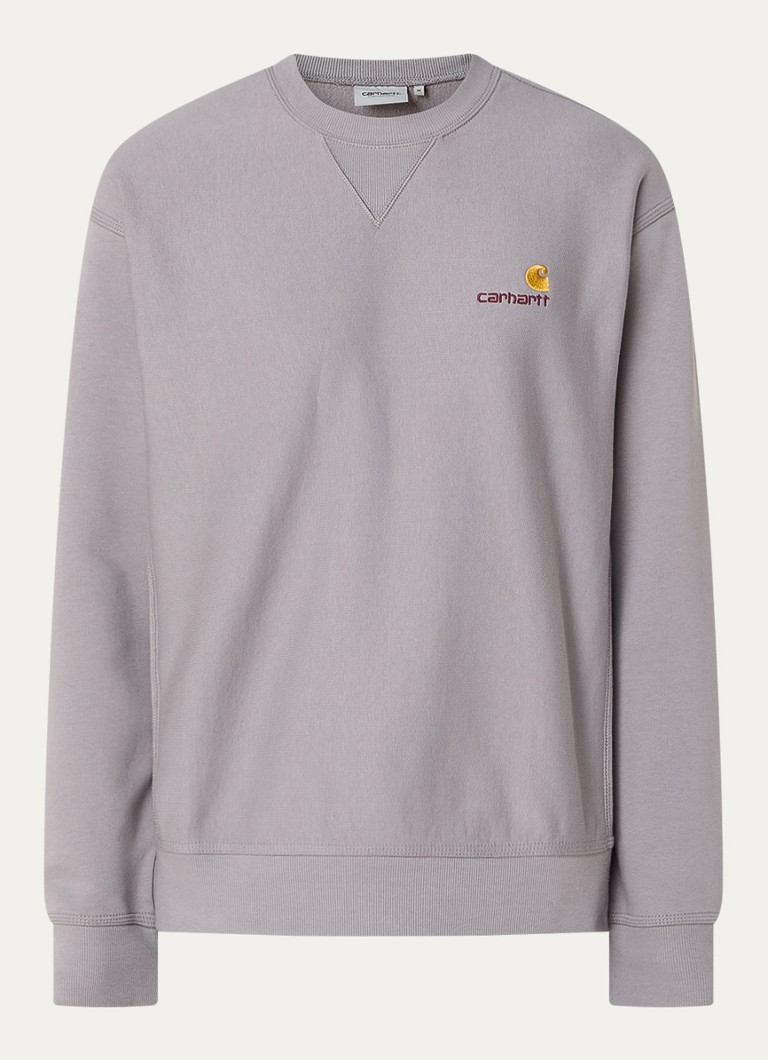 Pulover Carhartt WIP American Script cu logo brodat