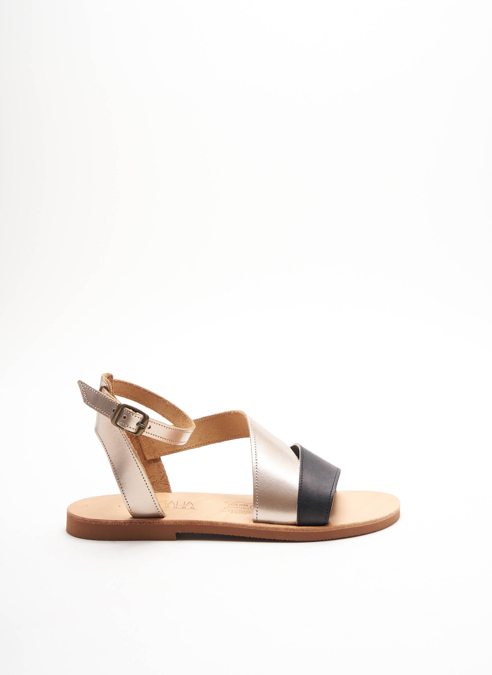 Massalia Sandales Nu Pieds Femme couleur gris
