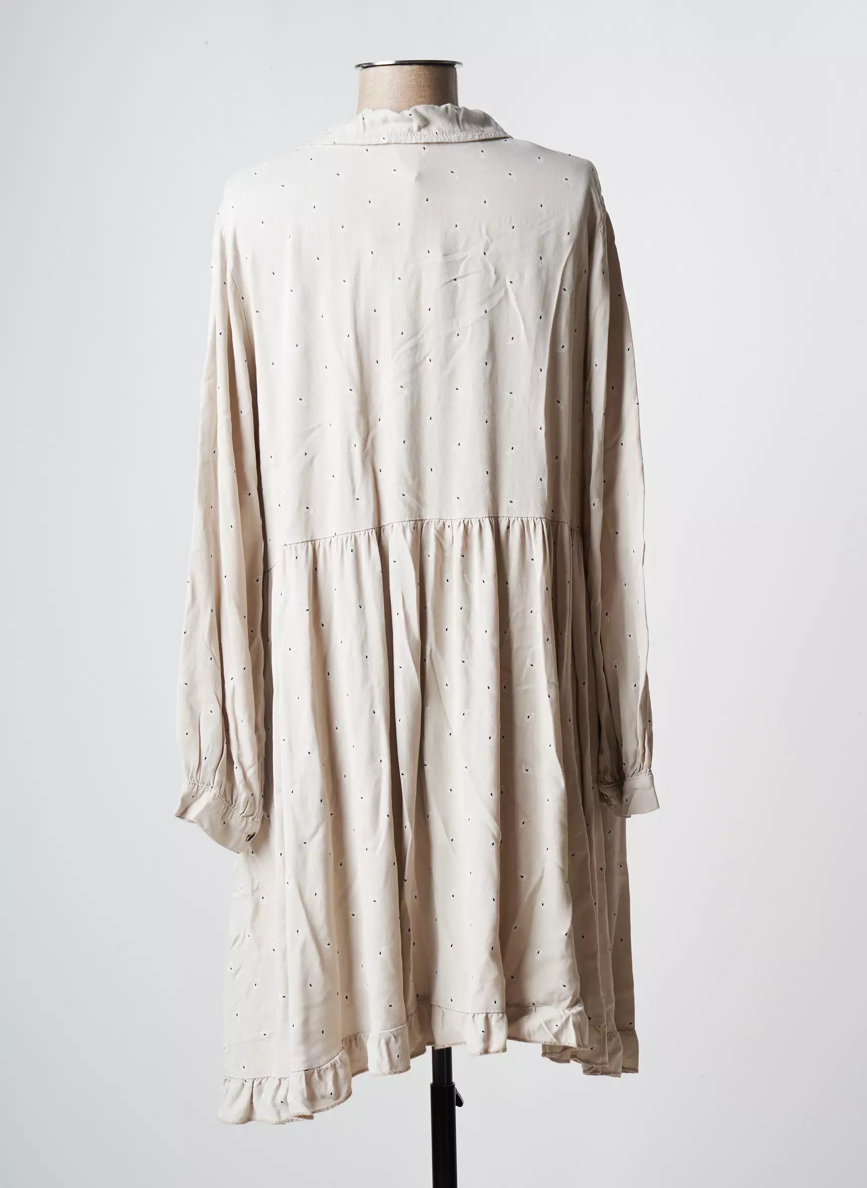 Wiya Robes Mi Longues Femme couleur beige