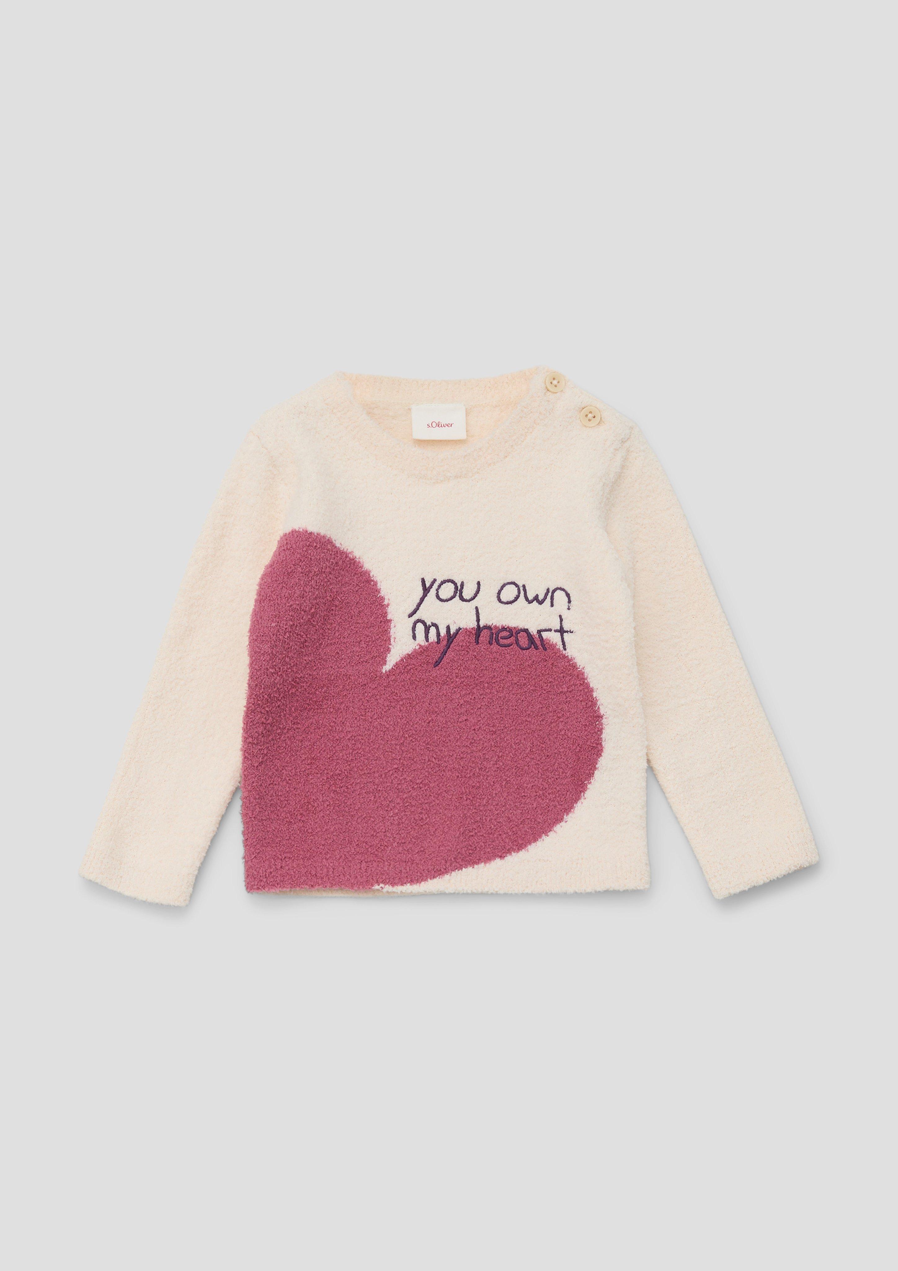 Strickpullover mit Artwork  2134406-0805