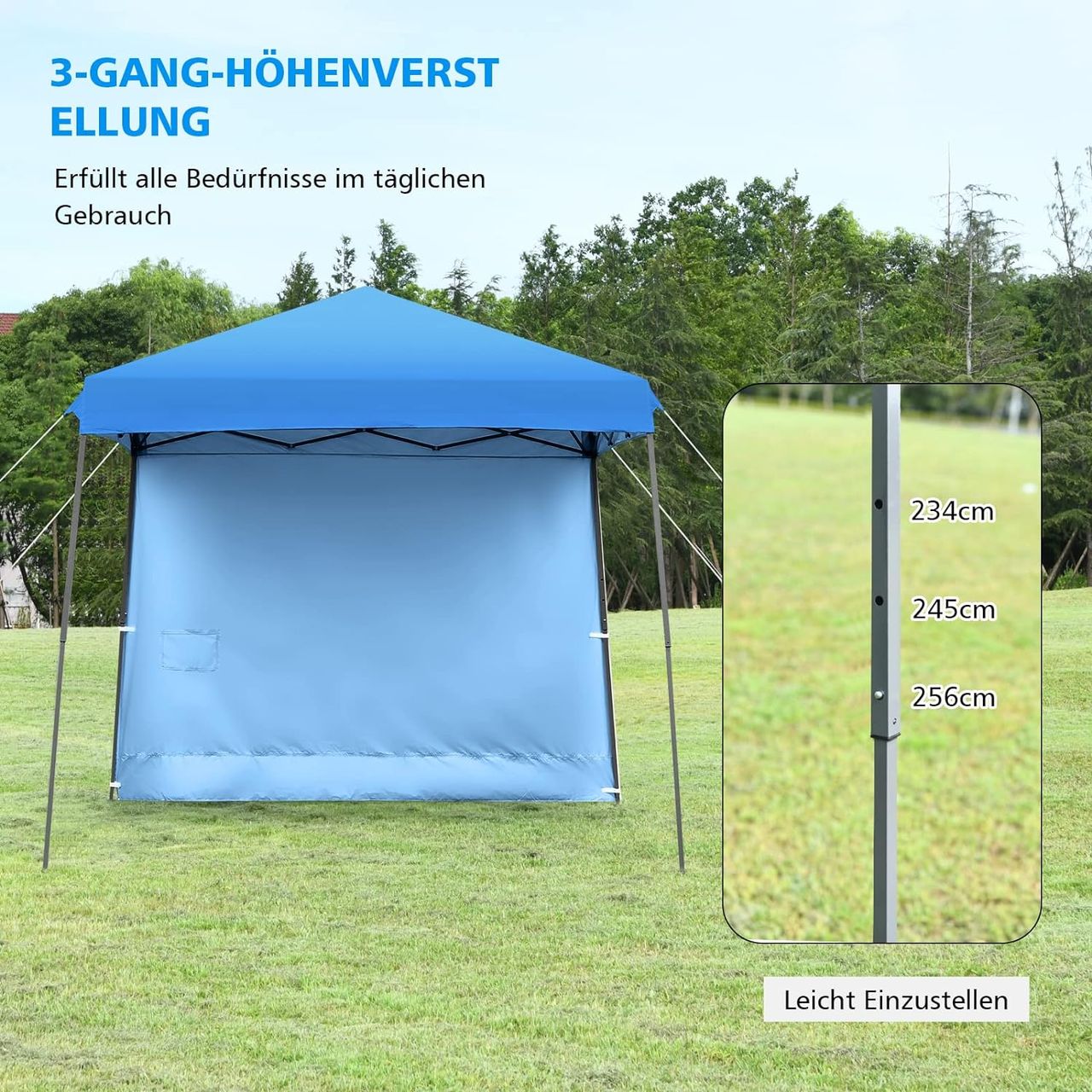 Costway COSTWAY Pavillon 3 x 3 m | Pop-Up Klicksystem