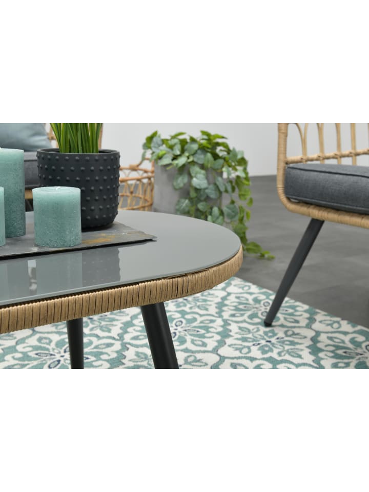 GMD Living Gartenmöbel Sitzgruppe Set FRANKLIN in Farbe Grau günstig kaufen onesize