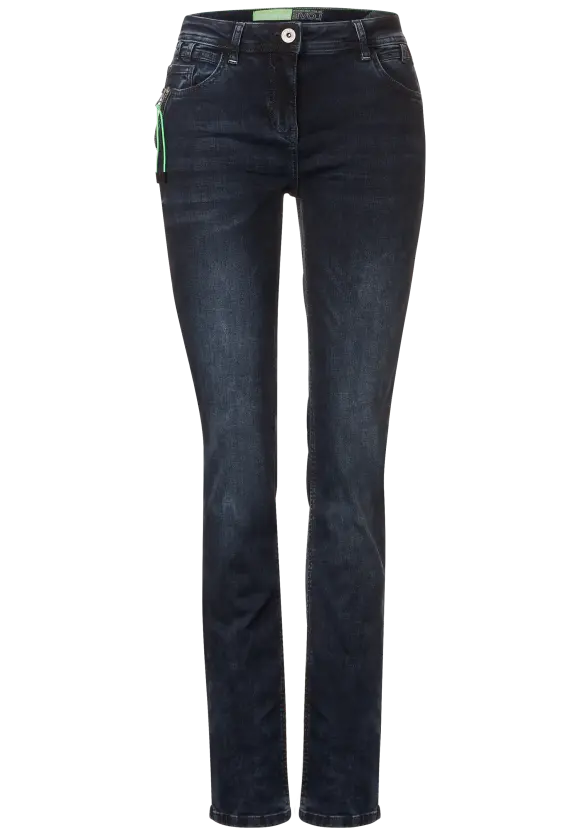 CECIL Casual Fit Jeans mit Zipper