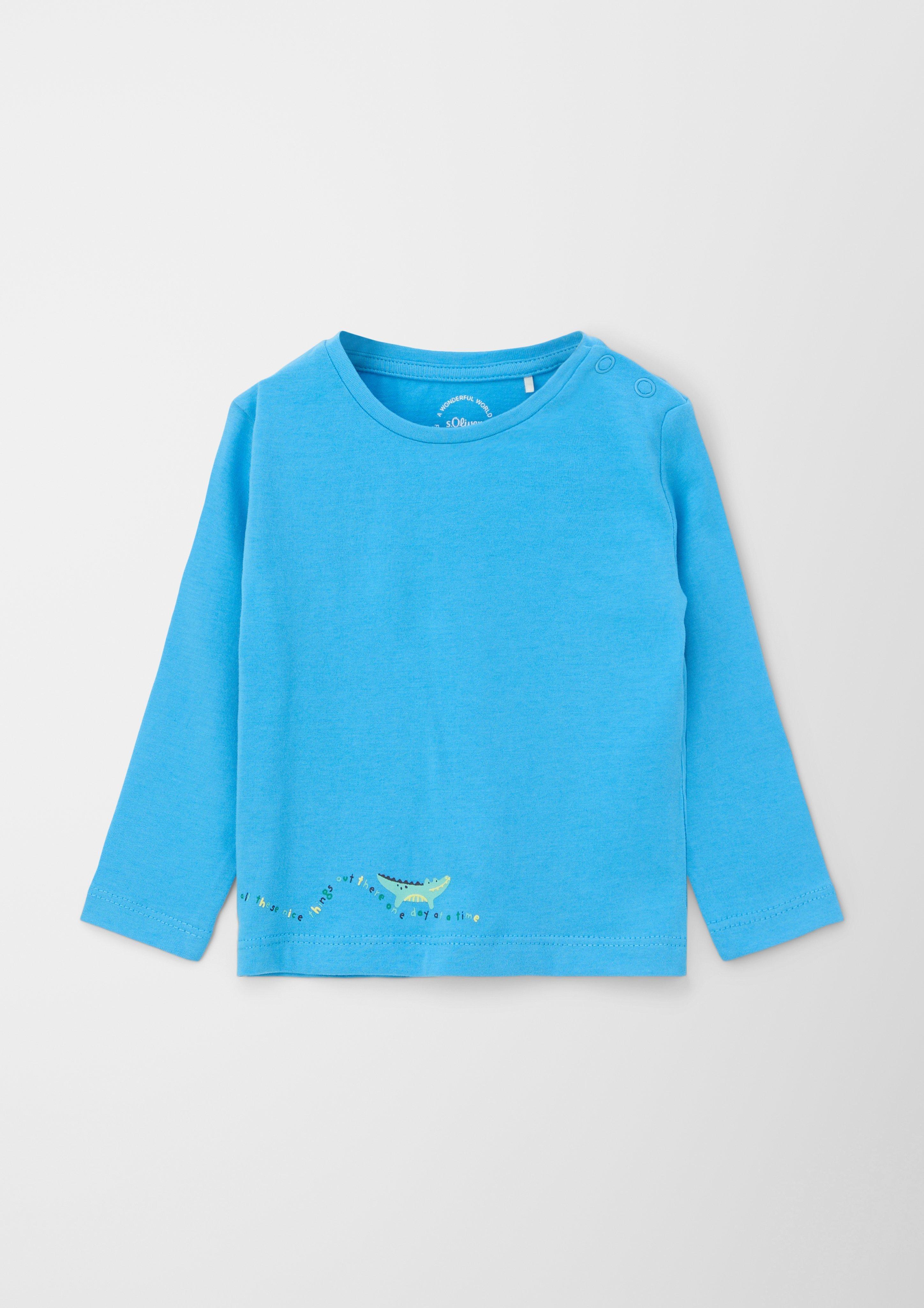 Baumwollshirt mit Print-Detail  2130725-6431