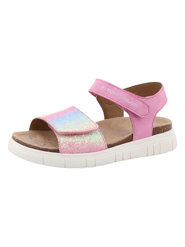 Tom Tailor Sandalen in Rosa/ Bunt günstig kaufen