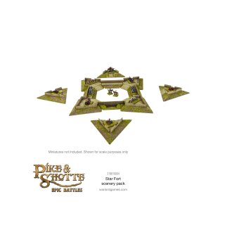 Pike & Shotte Epic Battles - Star Fort with Ravelins Scenery Pack