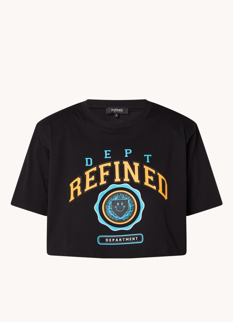 T-shirt corta Refined Department con logo stampato
