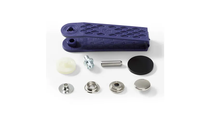 Prym nähfreie Druckknopfe Sport & Camping Messing 15 mm silberfarbig