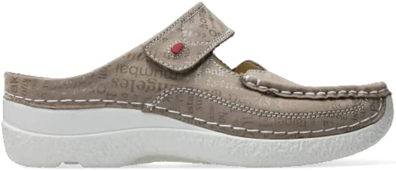 WOLKY Sabots beige Roll Slipper