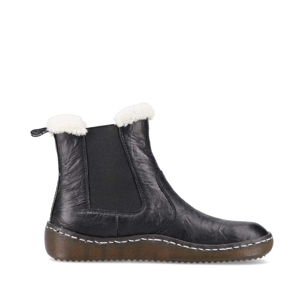 Rieker Damen Chelsea Boots nachtschwarz