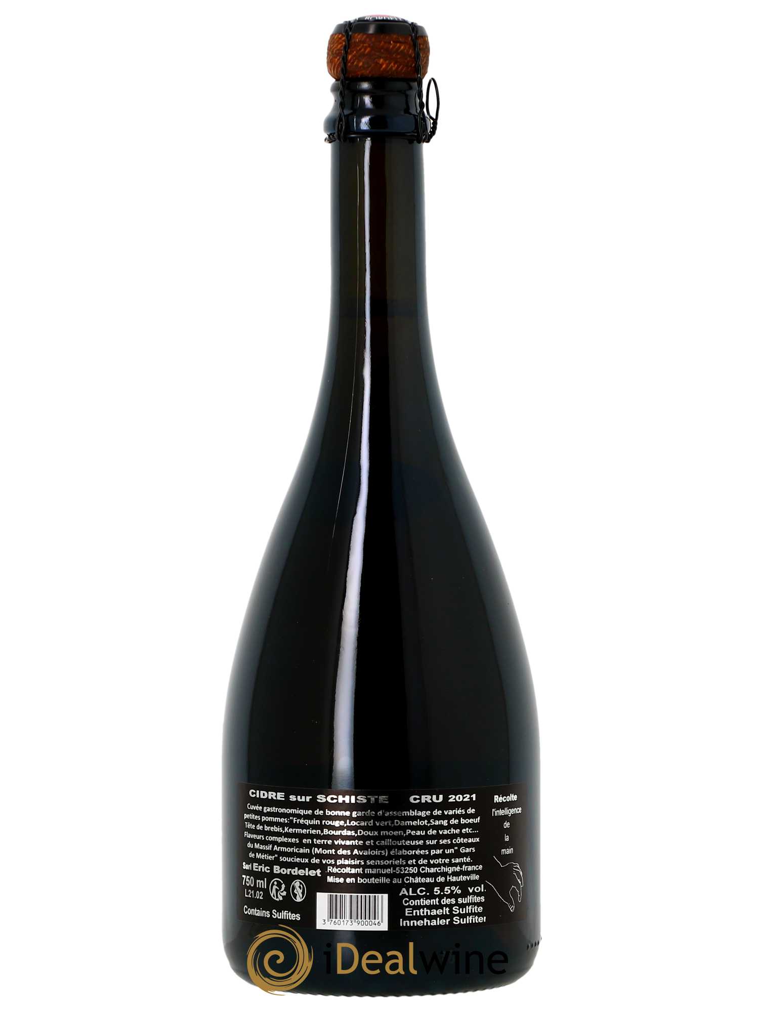 Mayenne Cidre Sydre Argelette Eric Bordelet  2021 - Lot de 1 Bouteille