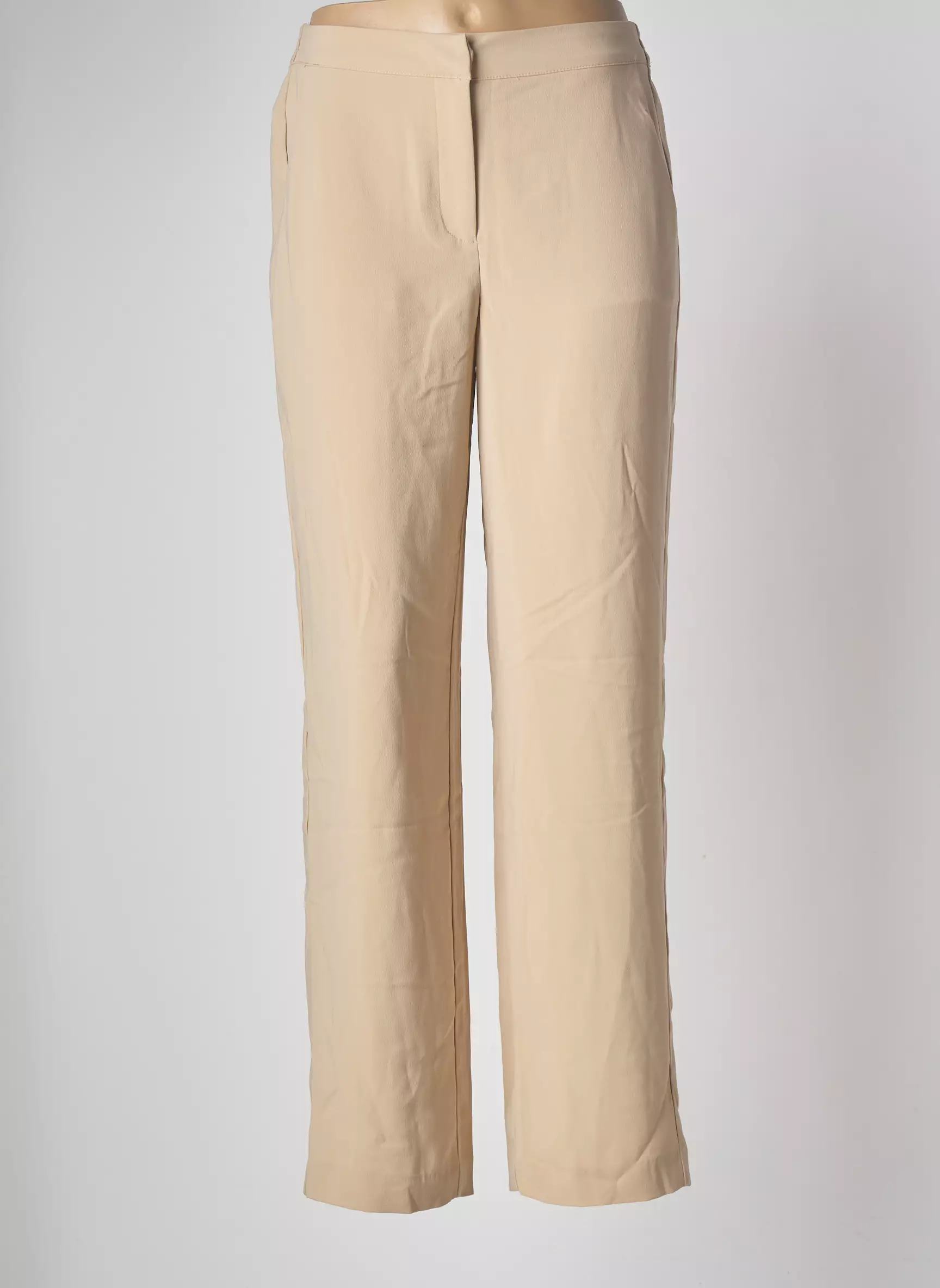 Vila Pantalons Larges Femme couleur beige