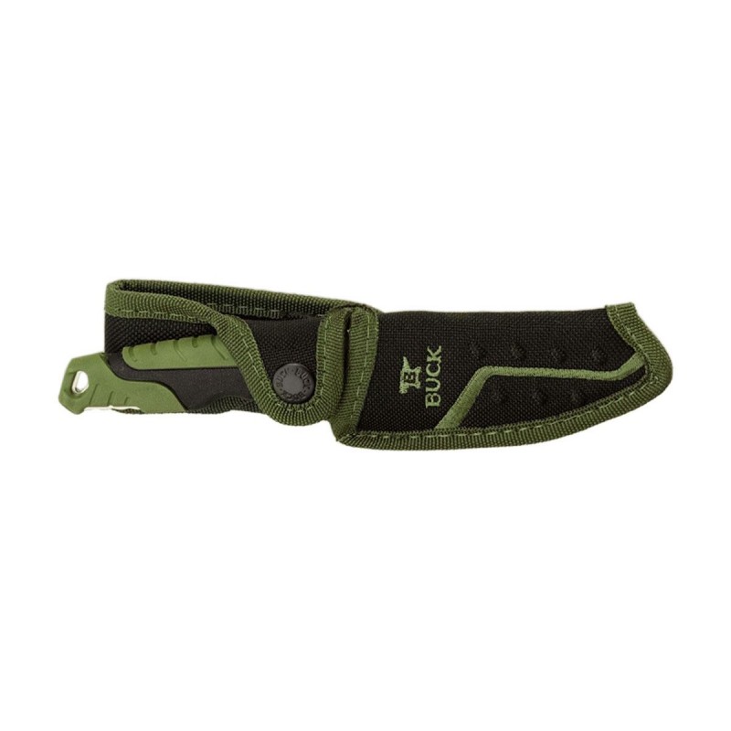 Buck Pursuit Small Green 0658GRS, Full Tang, Überlebensmesser.