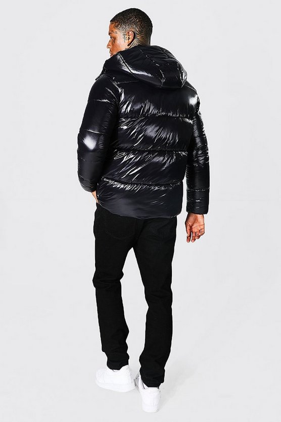 Hochglänzende Steppjacke