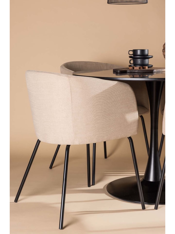 ebuy24 Essgruppe Glade 2 (5-teilig) Schwarz 100 x 100 cm günstig kaufen onesize