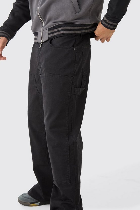 Lockere Hose mit geteiltem Saum