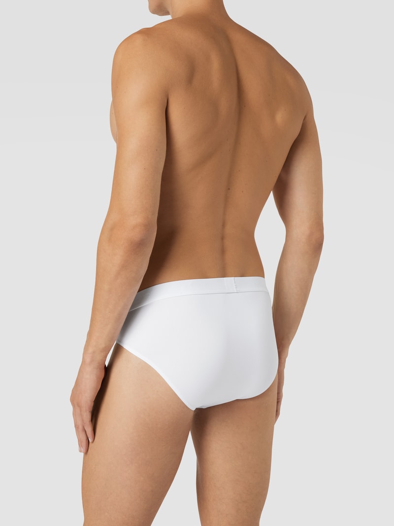 Slip mit Logo-Bund in weiß