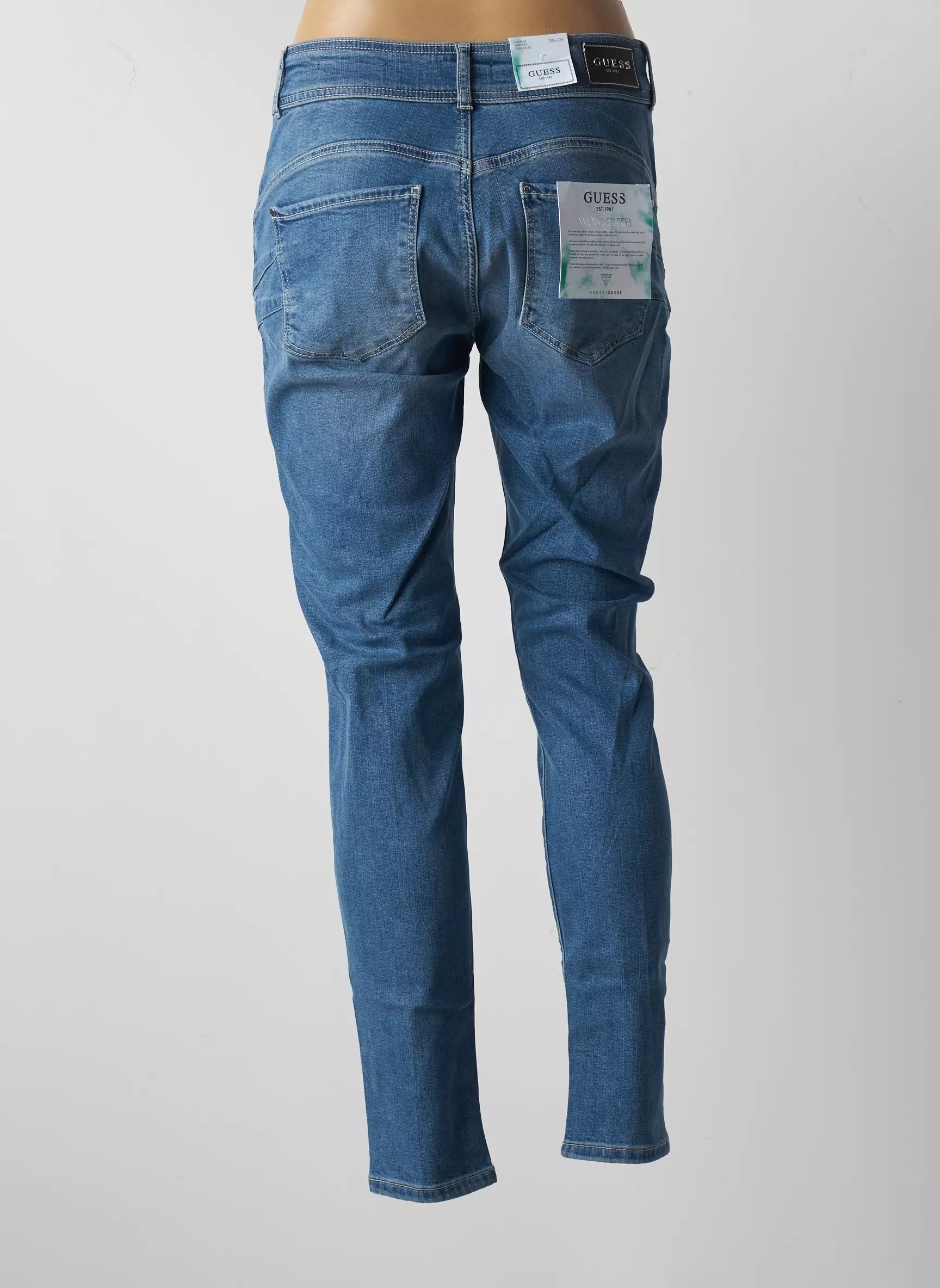 Guess Jeans Skinny Femme couleur bleu