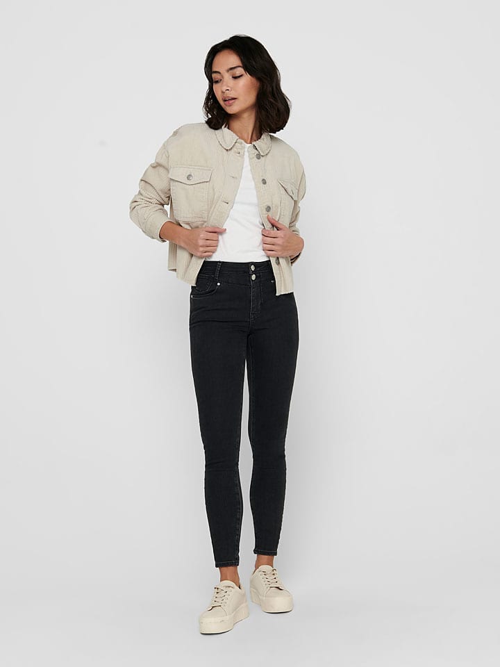 ONLY Jeansjacke in Beige günstig kaufen