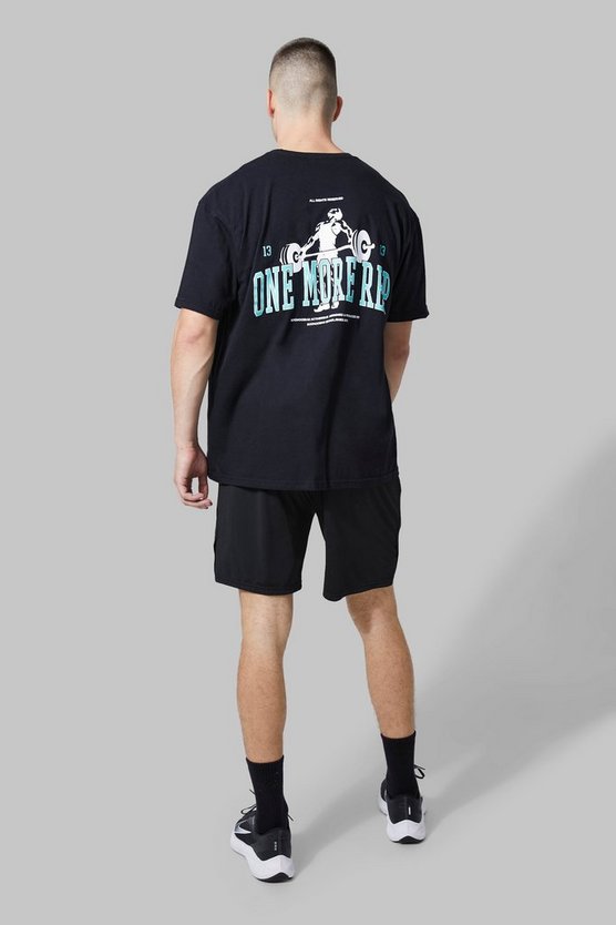 Tall Man Active T-Shirt mit One More Rep Print