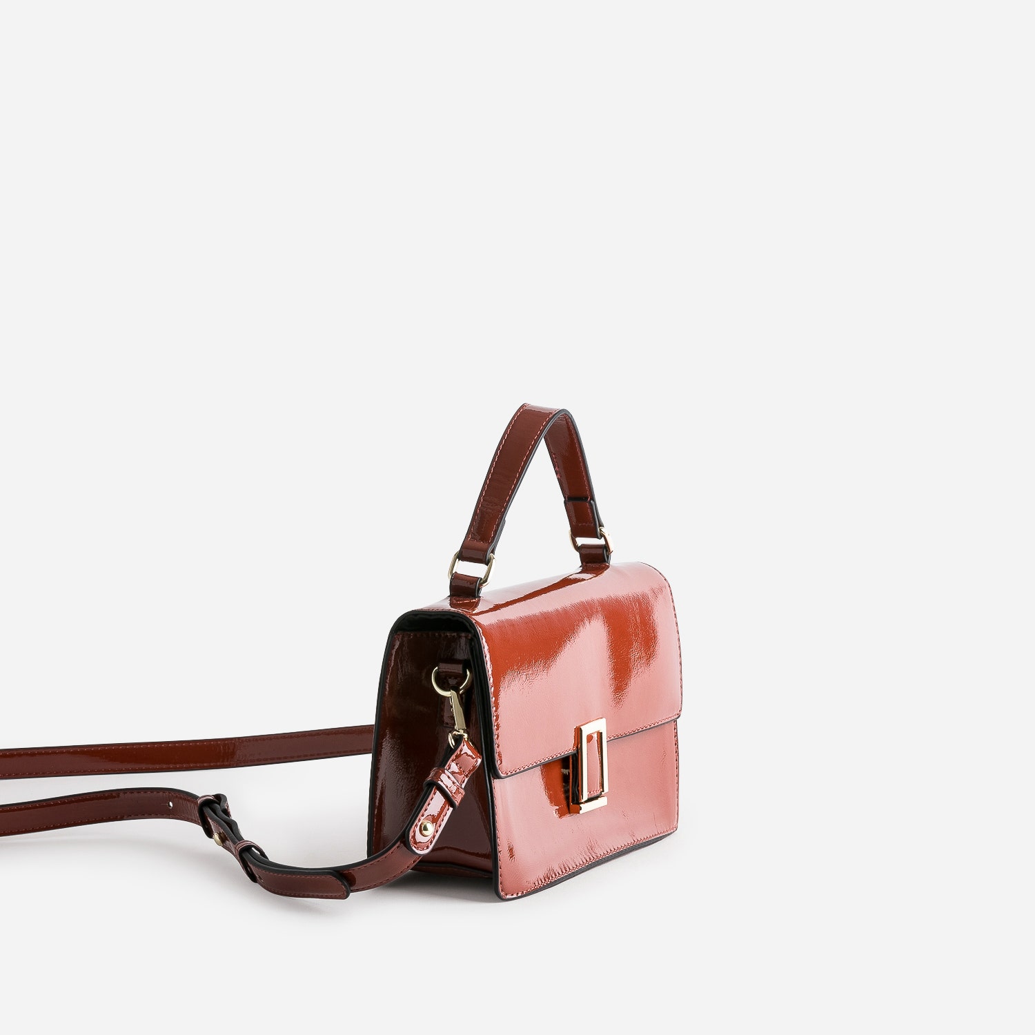 Sac à main tomette verni