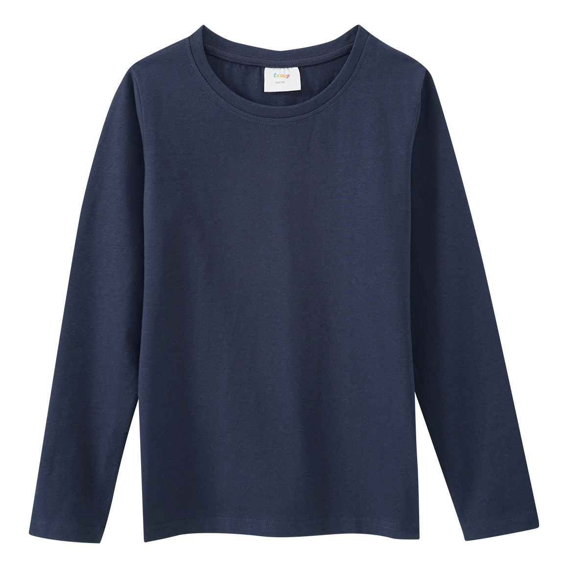 2 Mädchen Langarmshirts im Basic-Style
