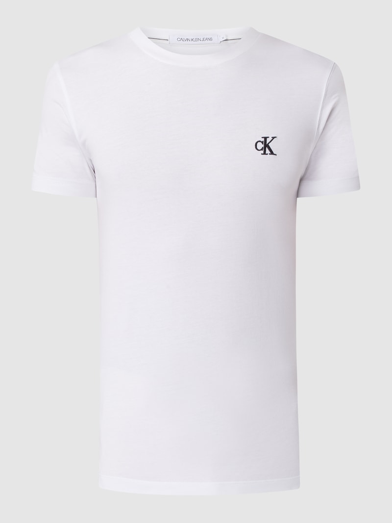 T-Shirt aus Baumwolle  in weiss