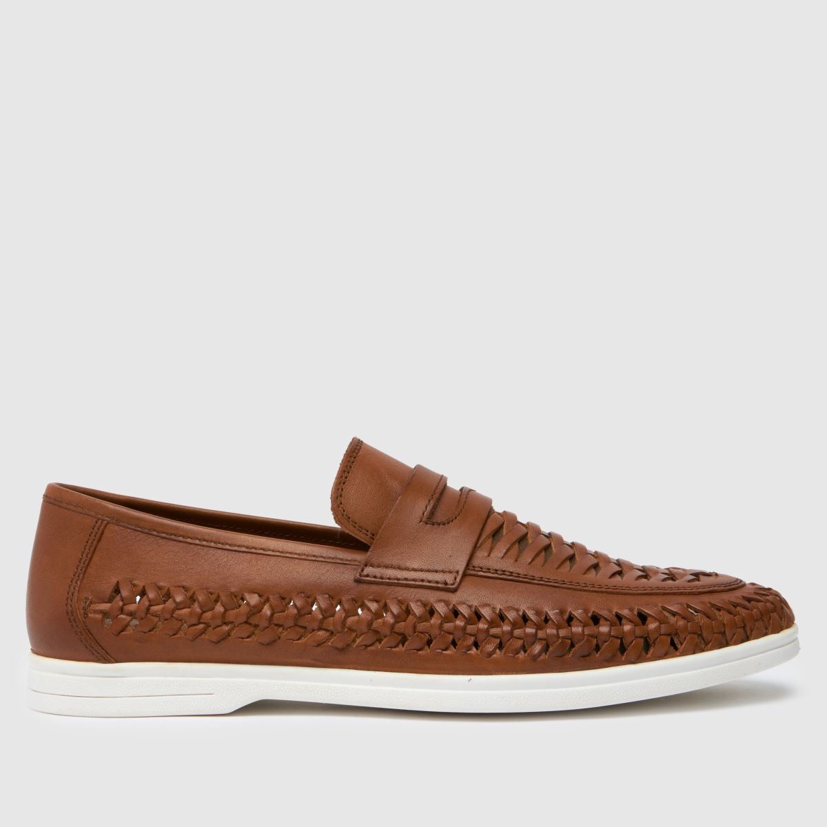Schuh Rees szőtt mokaszincipő barna színben