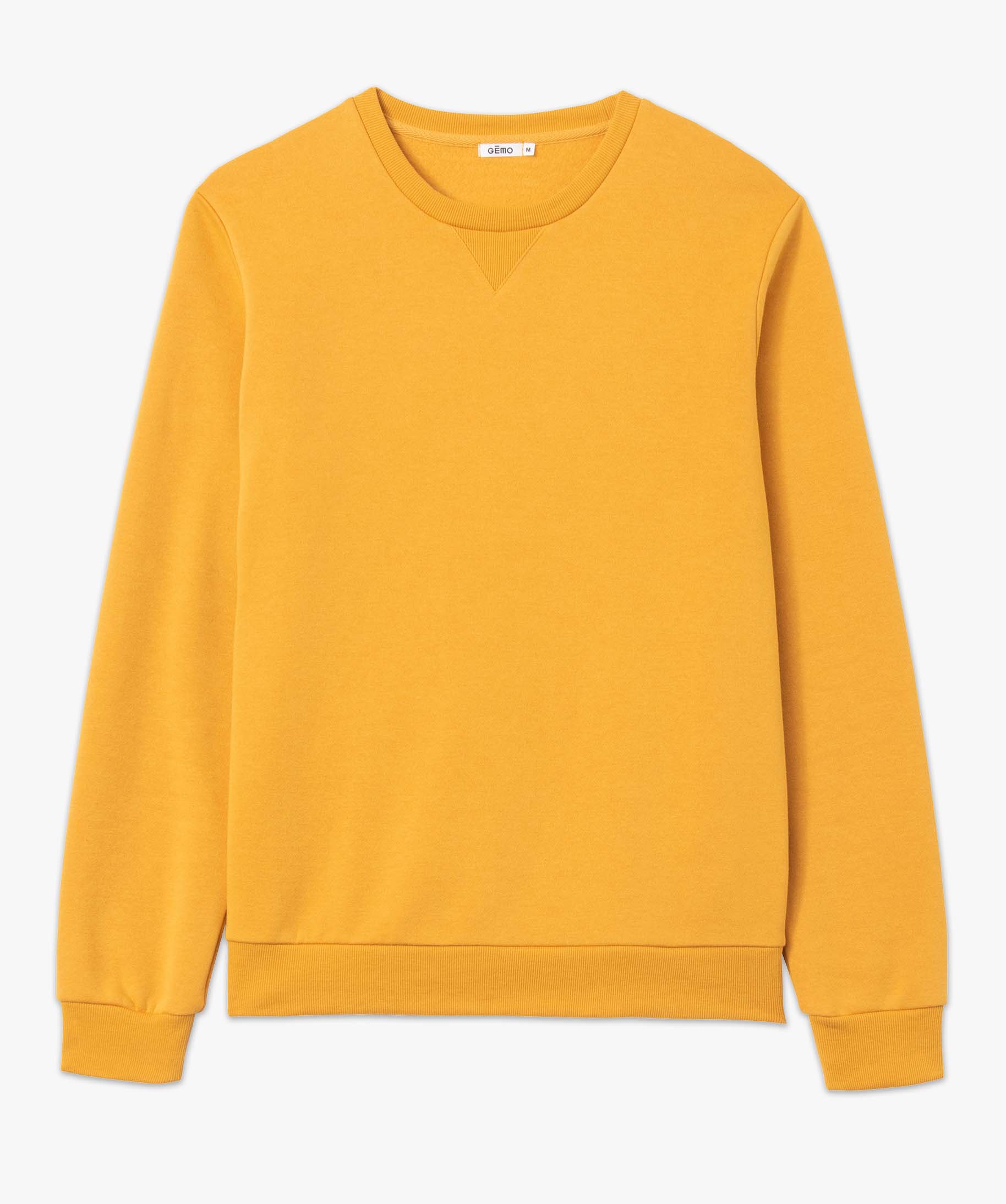 Sweat homme avec intérieur molletonné jaune | GEMO