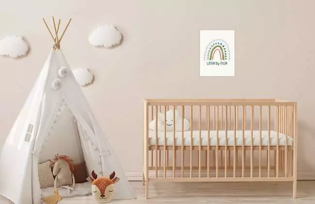 CreArt Hello Baby: Regenbogen - Malen nach Zahlen für Erwachsene