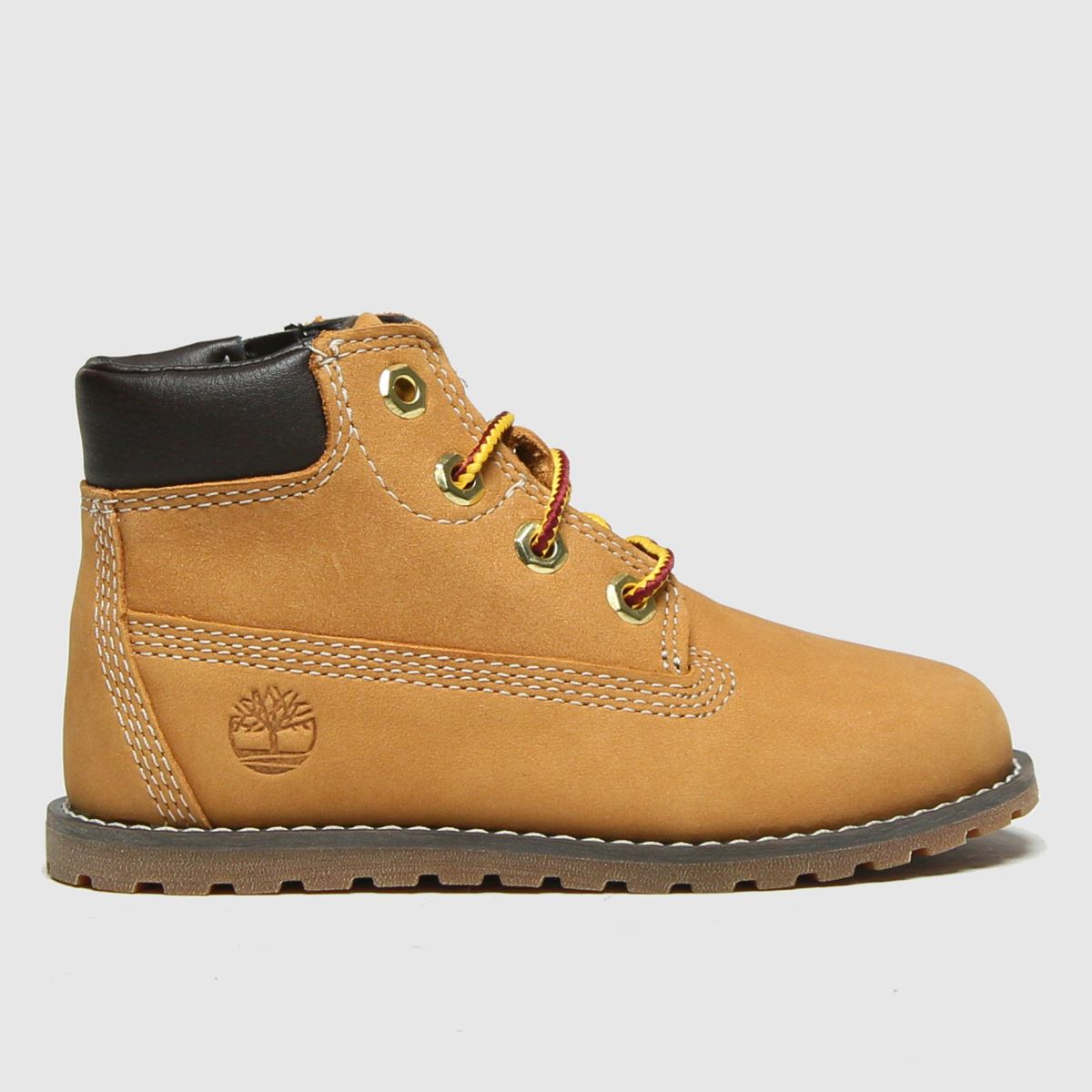Timberland bruna pokey pine dragkedja för småbarnsstövlar