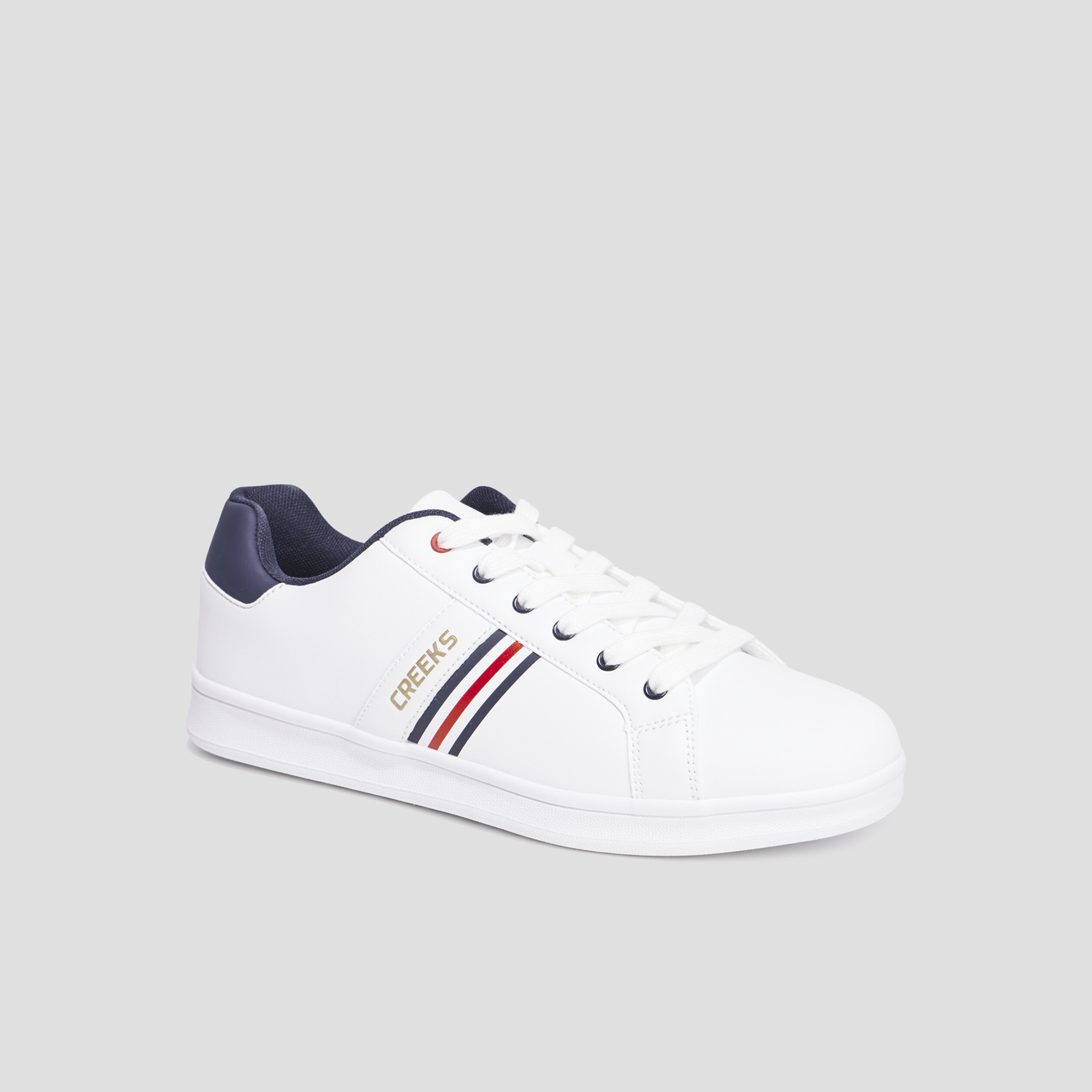 Tennis basses à lacets Creeks Tanix blanc homme | La Halle