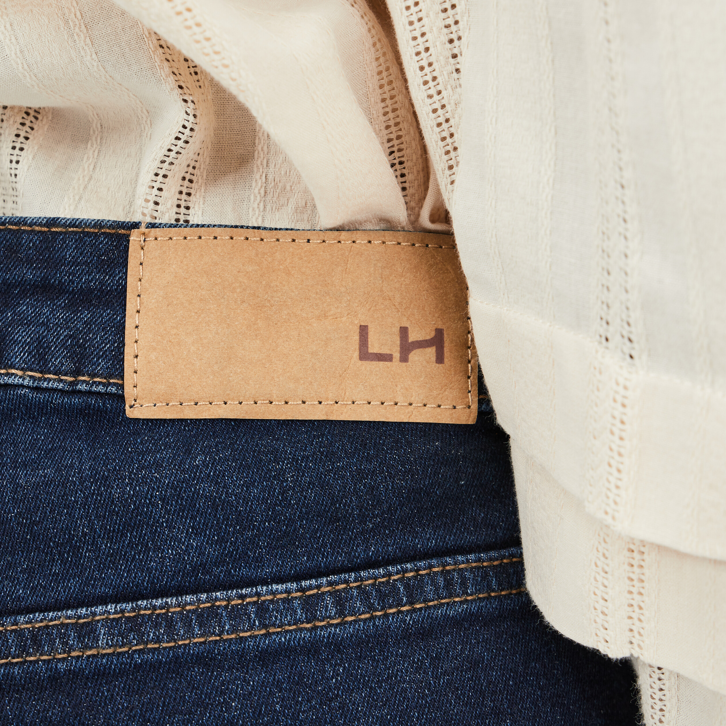 Jeans bootcut taille haute denim brut femme | La Halle