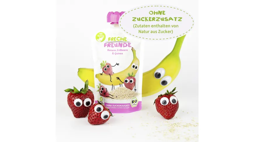Freche Freunde Bio Quetschie Banane, Erdbeere & Quinoa 100 g