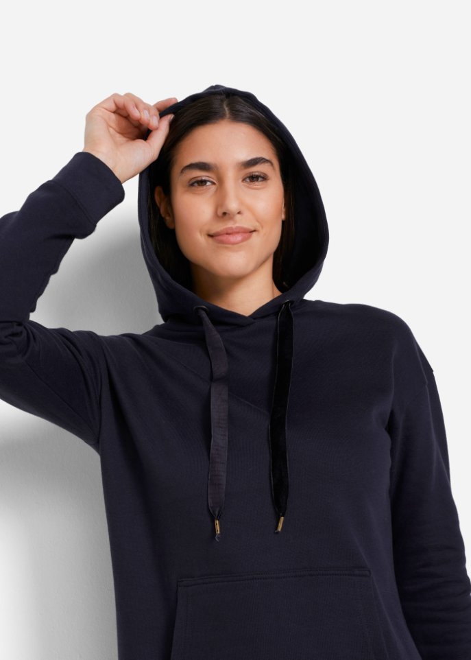 Sweatkleid mit Kapuze